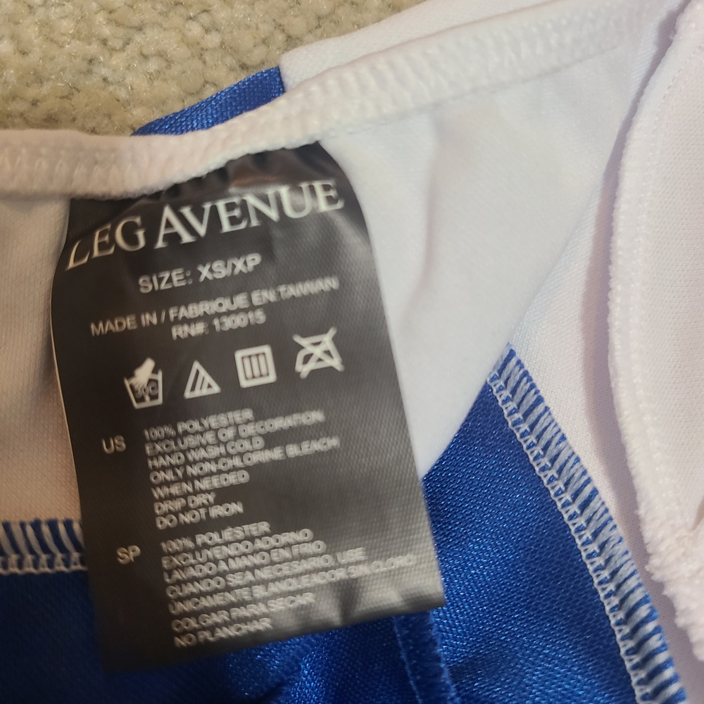 Leg Avenue Blue and White Sailor Romper - Picture 4 of 9
